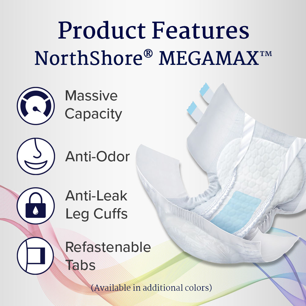 Northshore Megamax Windeln - Medium - Tie-Dye - Karton