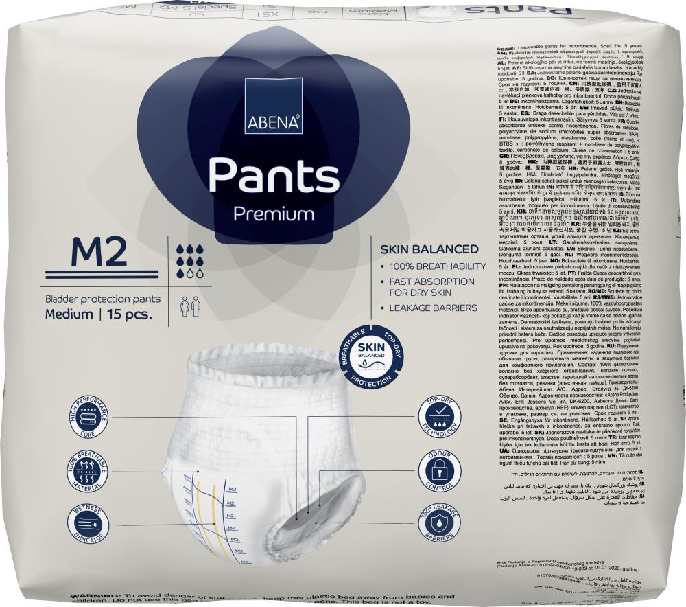 Abena Pants Premium - M2 (80 - 110 cm) - Karton