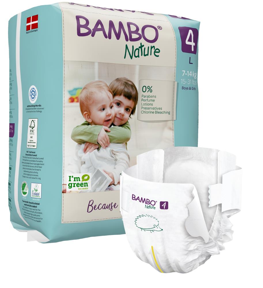Bambo Nature Maxi - Größe 4 (7-14 kg) - 24 Windeln