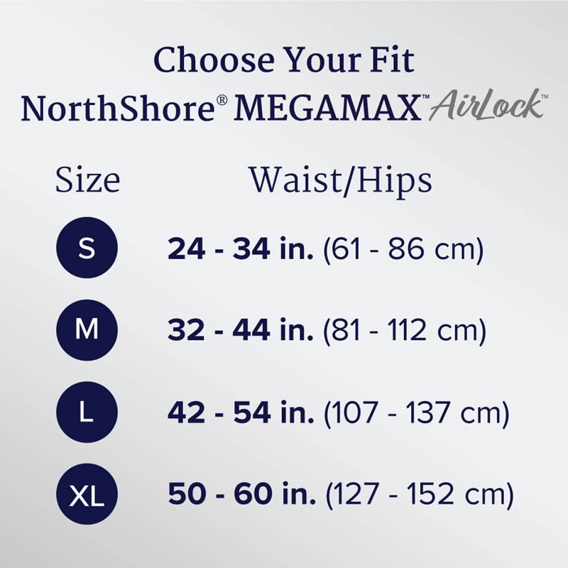 Northshore Megamax AirLock Windeln - Large - weiß
