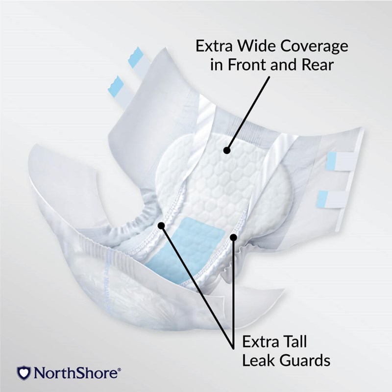 Northshore Megamax AirLock Windeln - Large - weiß