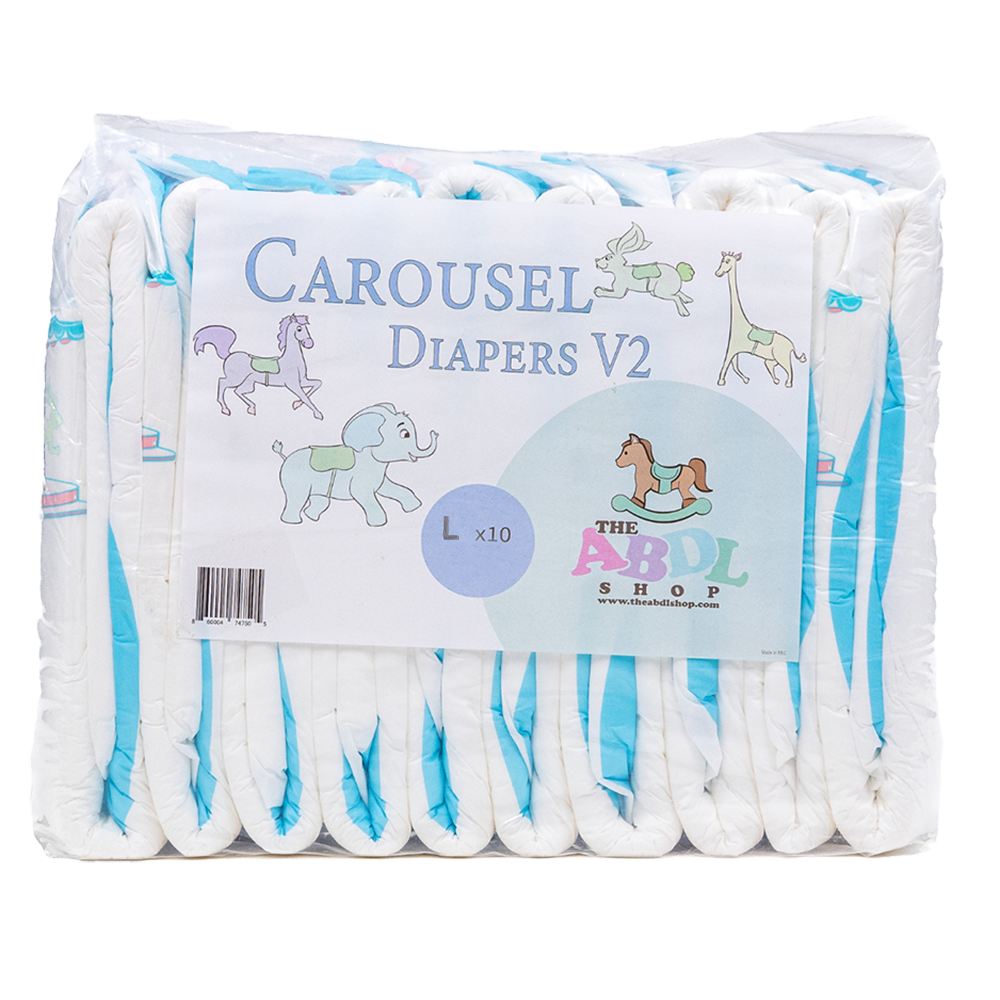 Carousel V2 - bunte Windeln für Erwachsene - Large