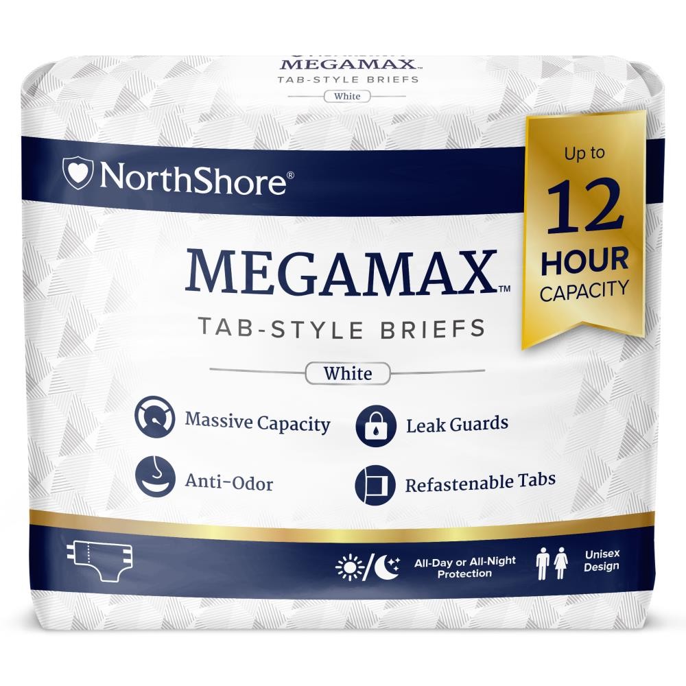 Northshore Megamax Windeln - Medium - weiß - Probe