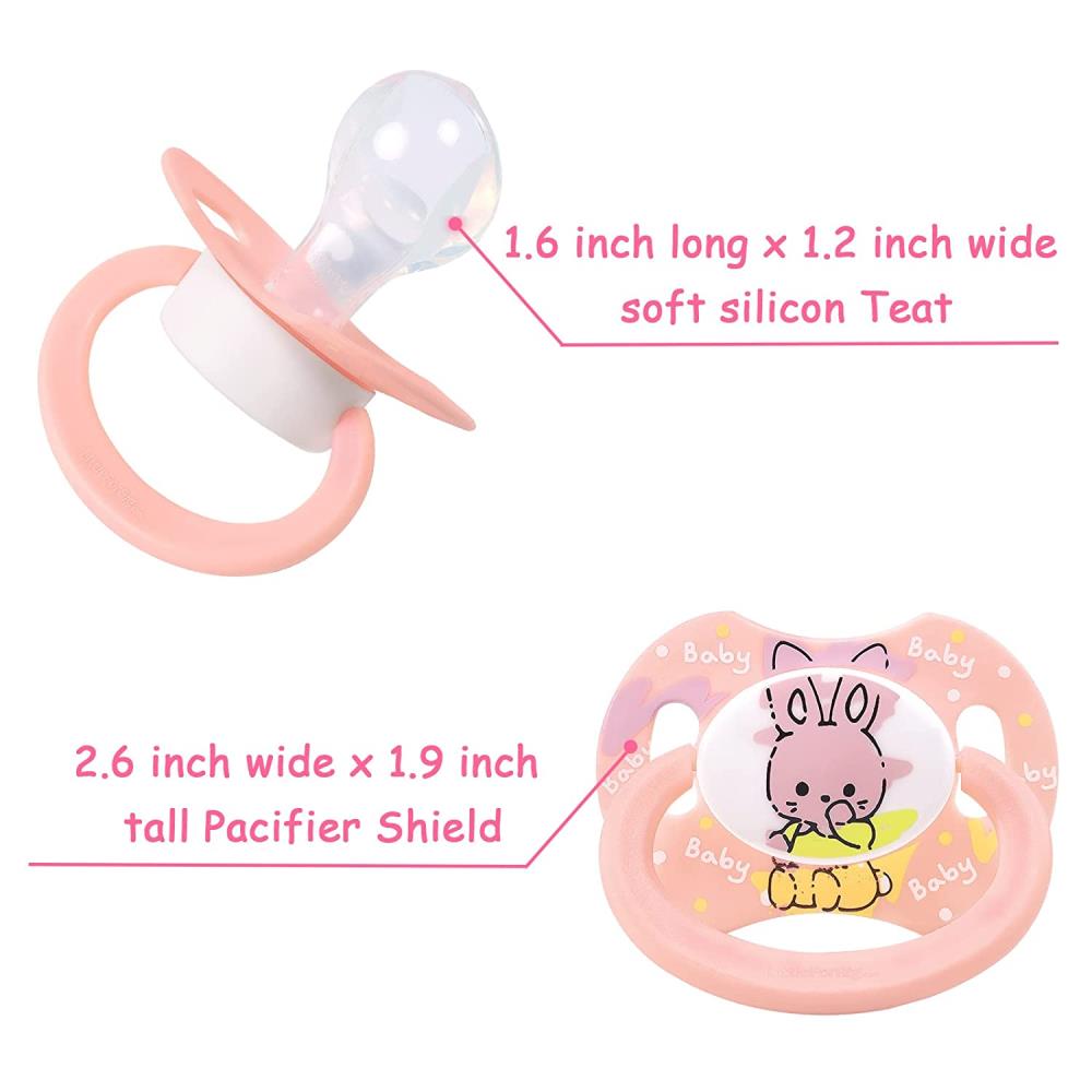 LFB Schnuller für Erwachsene - Baby Cuties Pink Bunny