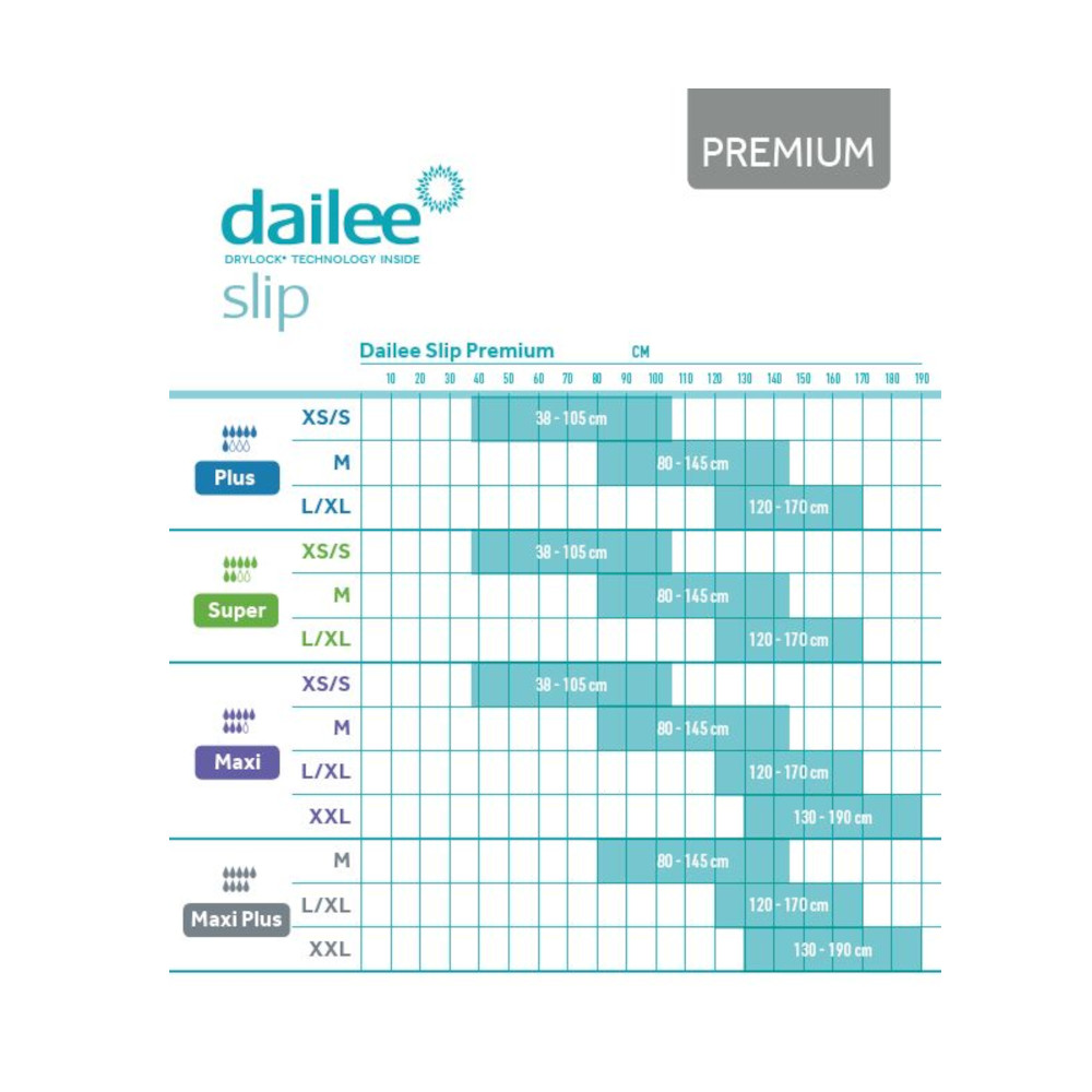 Dailee Slip Premium Maxi Plus - Medium - Probe