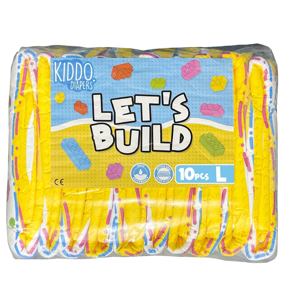 Kiddo Let's Build - bunte Erwachsenenwindel - L - Probe