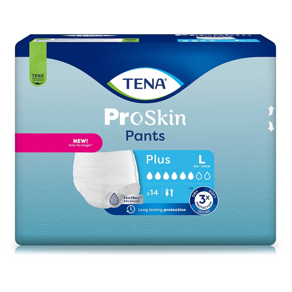 Tena Pants Plus Proskin- L (100 - 135 cm) - 14 Pants