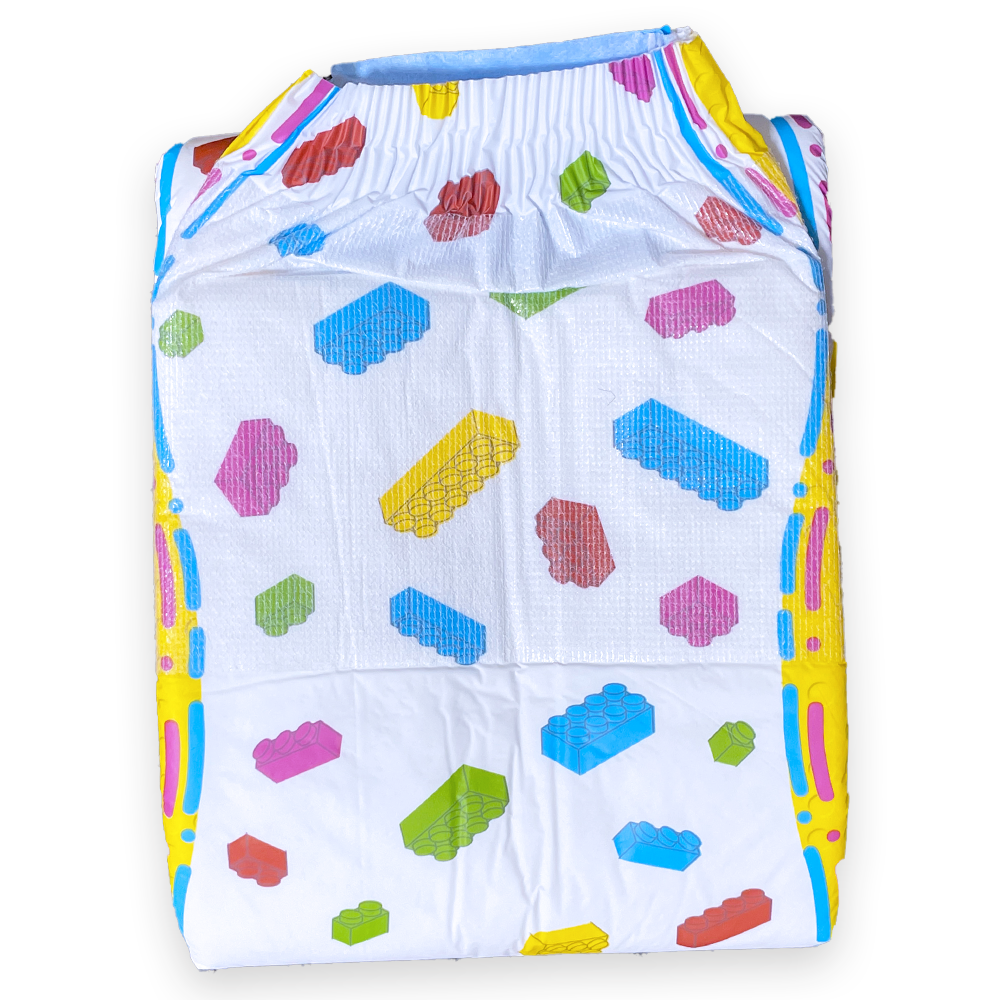 Kiddo Let's Build - bunte Erwachsenenwindel - Medium
