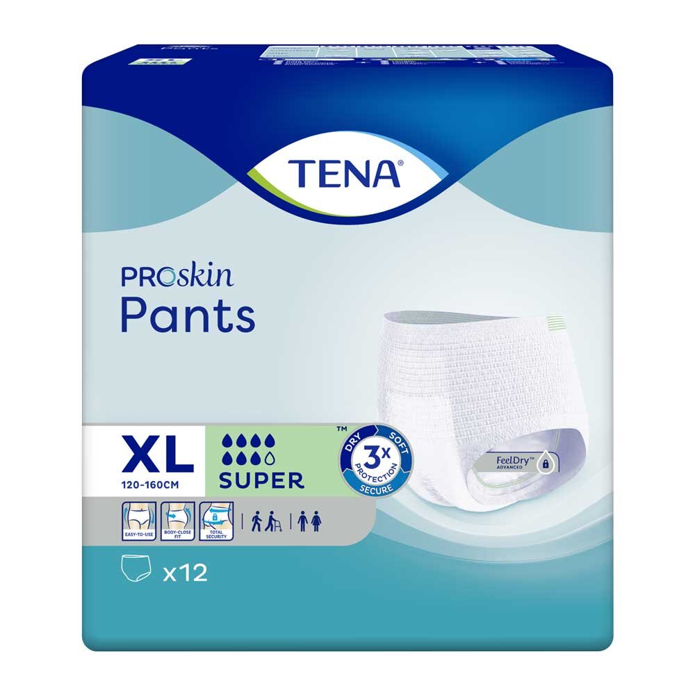 Tena Pants Super ProSkin - XL (120 - 160 cm) - 12 Pants