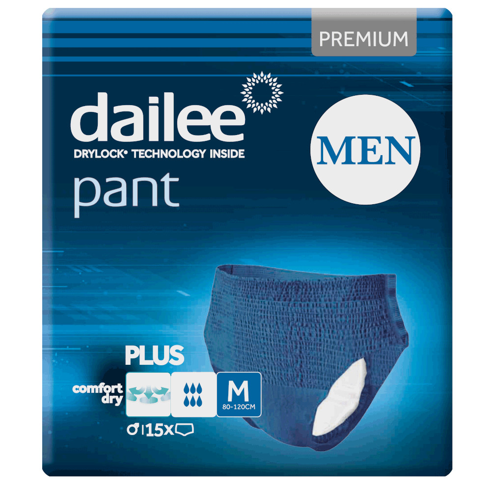 Dailee Pant Men Premium Plus - M (80 - 120 cm) - Karton