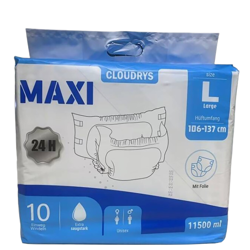 Cloudrys Maxi weiß - die 11,5 Liter Windel