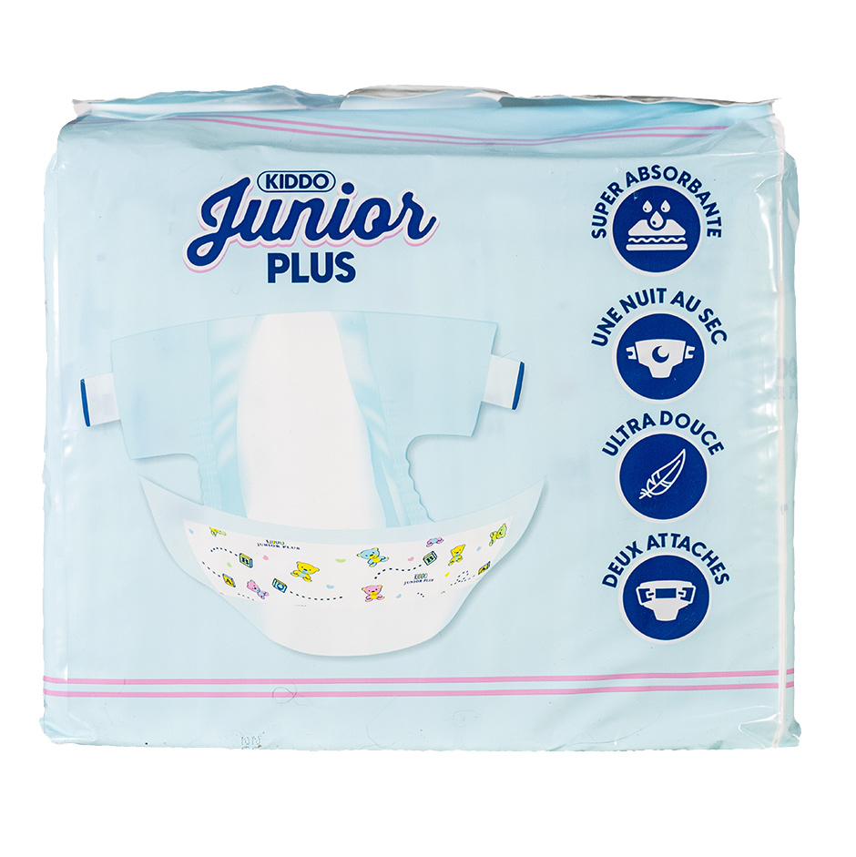Kiddo Junior Plus Blau - bunte Erwachsenenwindel - M - Probe