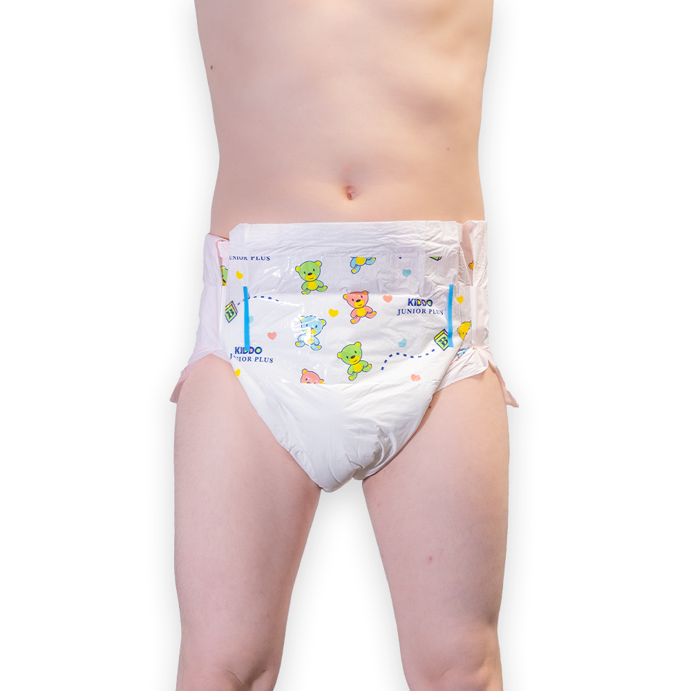 Kiddo Junior Plus Pink - bunte Erwachsenenwindel - L - Probe
