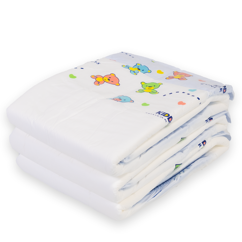 Kiddo Junior Plus Blau - bunte Erwachsenenwindel - M - Probe