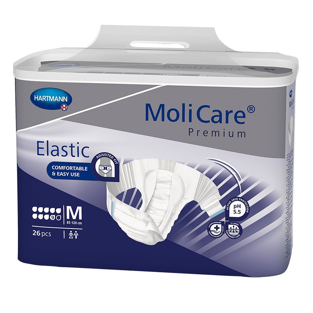 MoliCare Premium Elastic 9 Tropfen - M (90-120 cm) - Probe