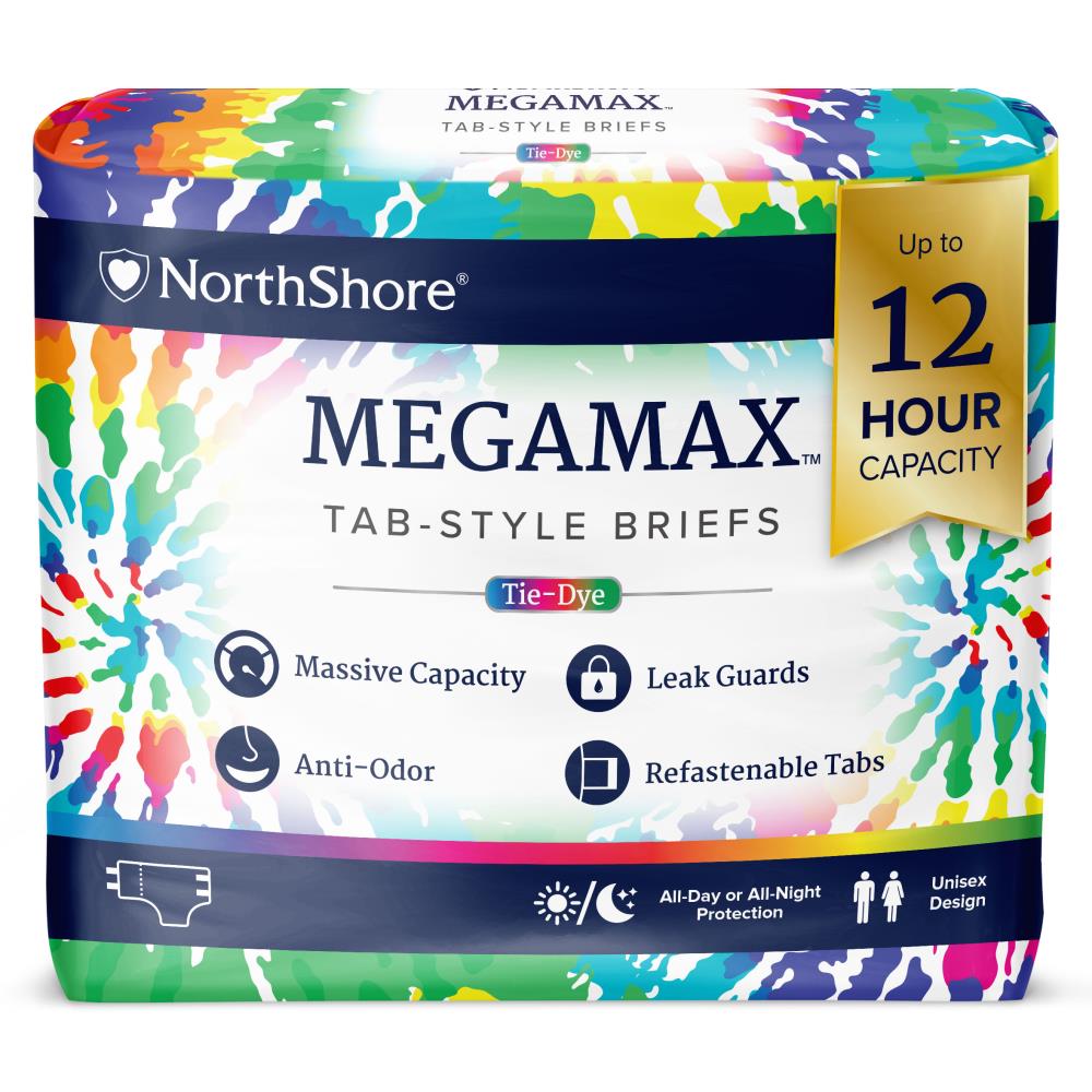 Northshore Megamax Windeln - Medium - Tie-Dye - Karton