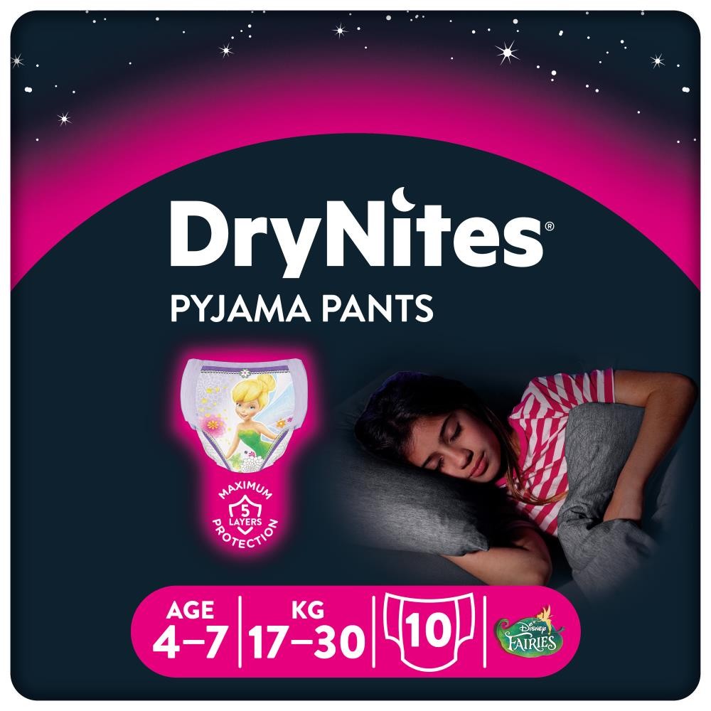 DryNites Windelpants - für Mädchen von 4-7 Jahren