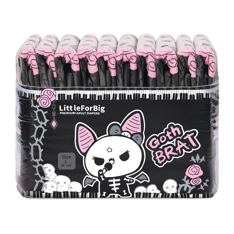 LFB Goth BRAT - Medium - Gothic Style Windeln für Erwachsene