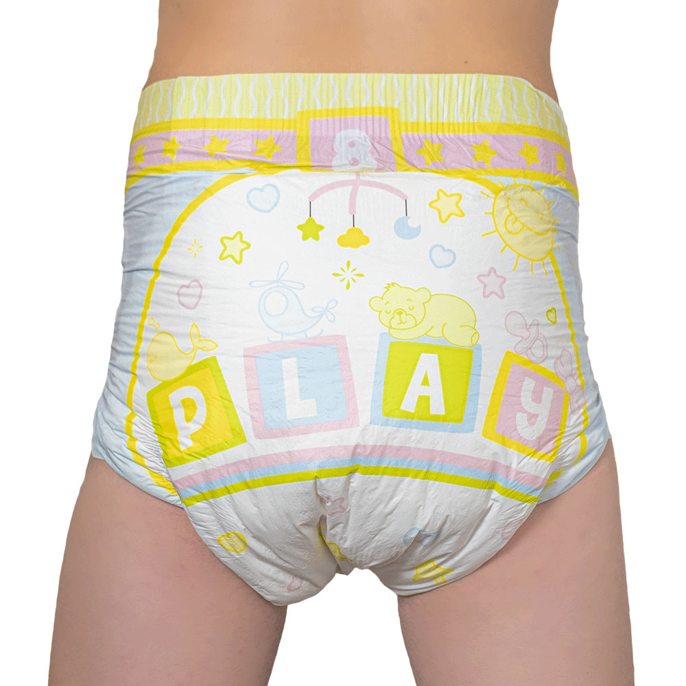 Kiddo Playtime - Large - bunte Erwachsenenwindel