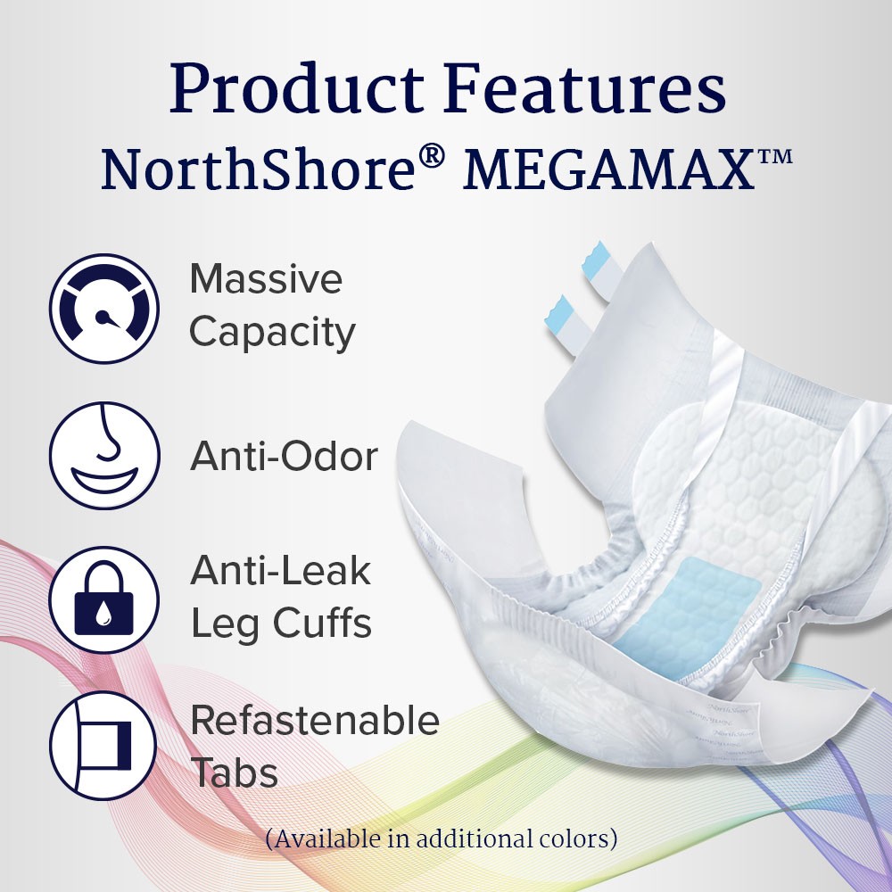 Northshore Megamax Windeln - Medium - weiß - Probe
