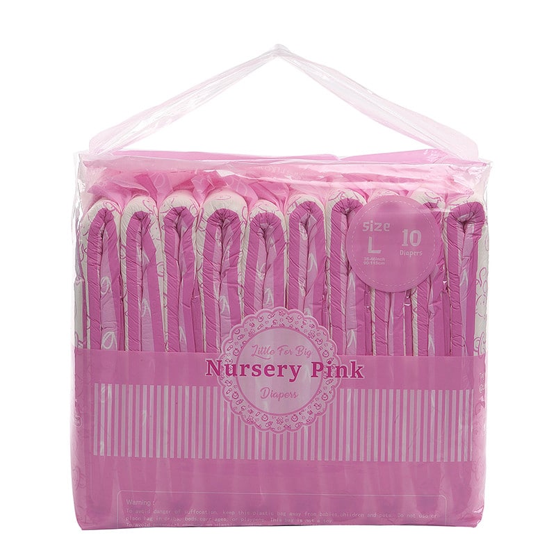 LFB Nursery Pink - Bunte Windeln für Erwachsene - M - Probe