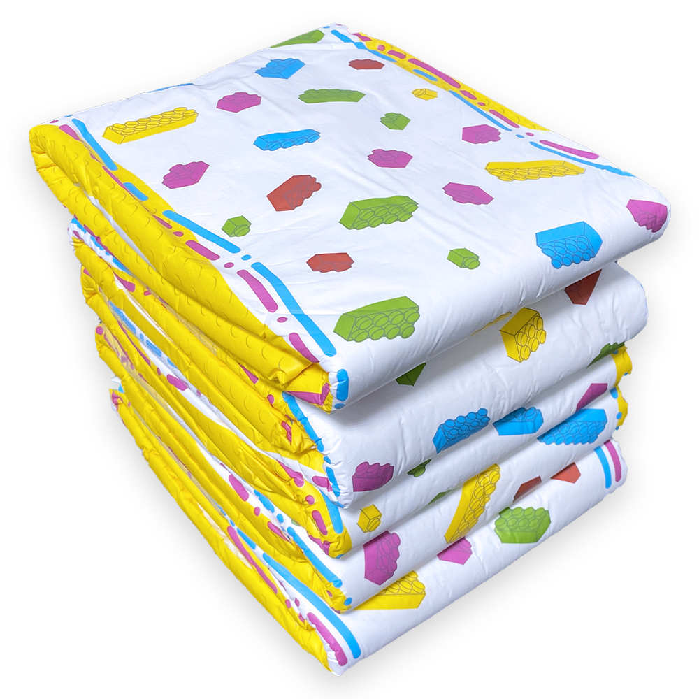 Kiddo Let's Build - bunte Erwachsenenwindel - Medium