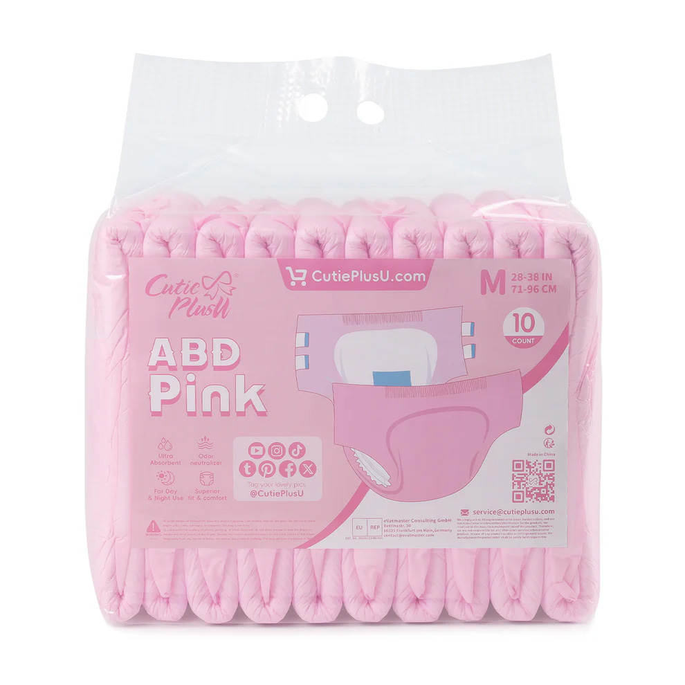 CutiePlusU ABD Pink - L - Folienwindeln für Erwachsene