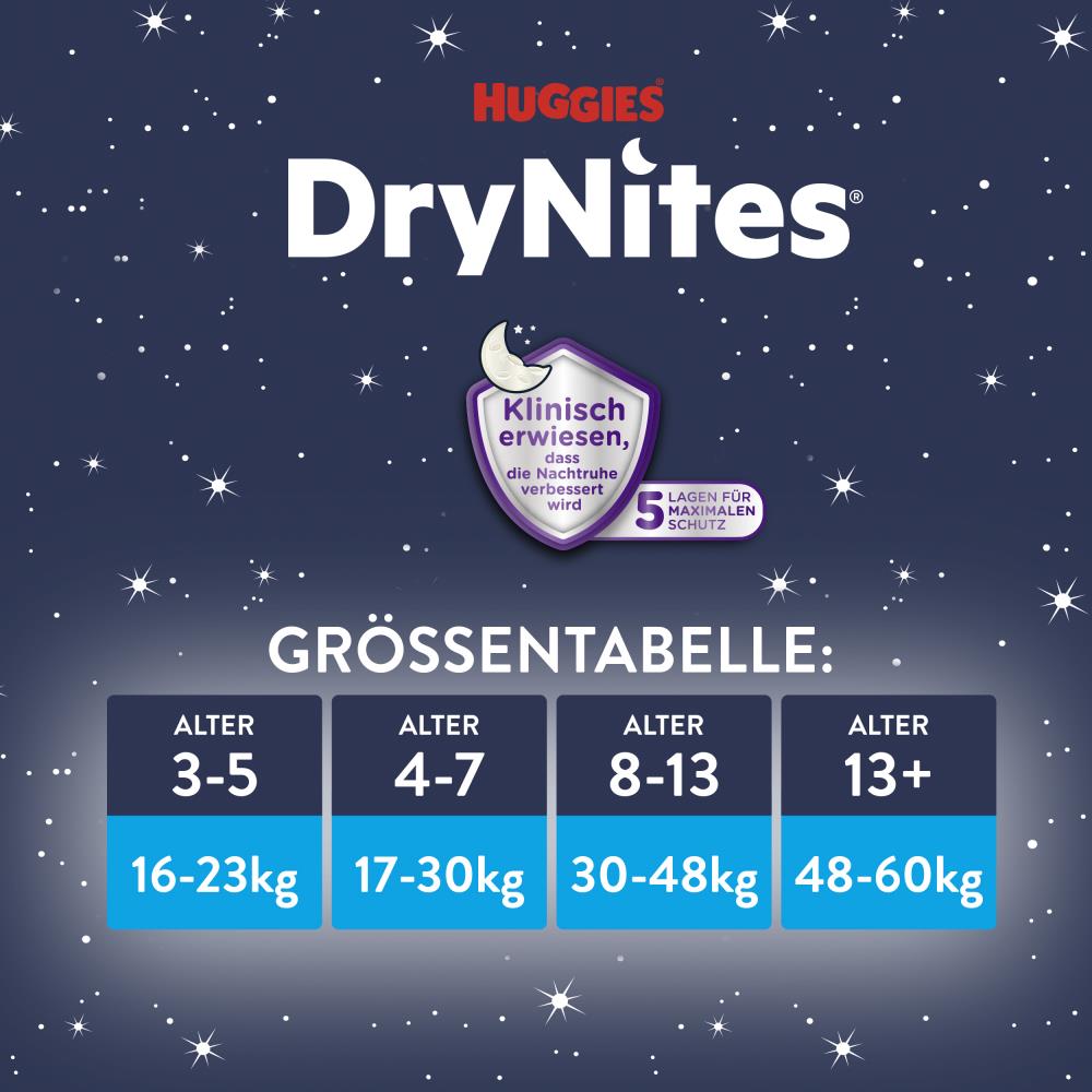 DryNites Windelpants - Jungs 8-13 Jahre - Karton
