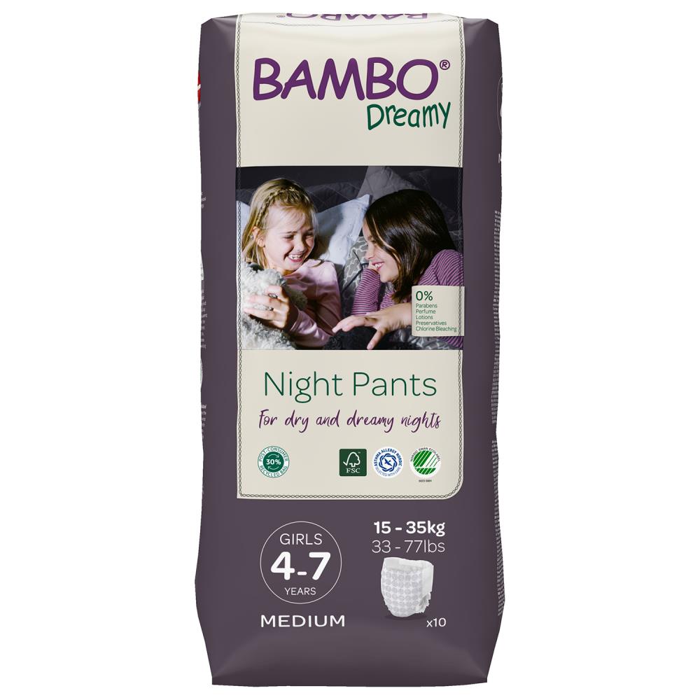 Bambo Dreamy Windelunterhosen Mädchen - 4-7 Jahre