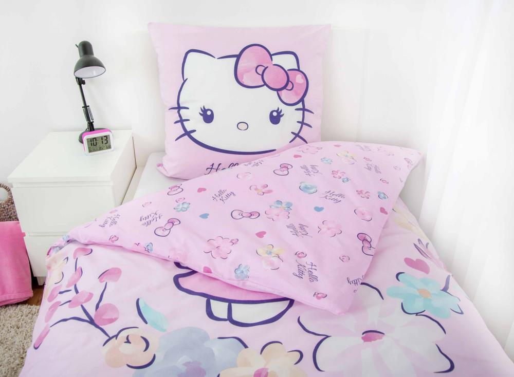 Kinderbettwäsche Hello Kitty - Baumwolle Renforcé