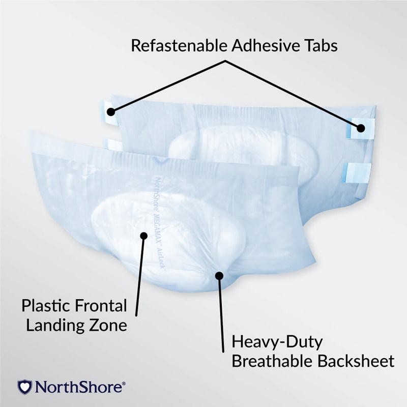 Northshore Megamax AirLock Windeln - Large - weiß