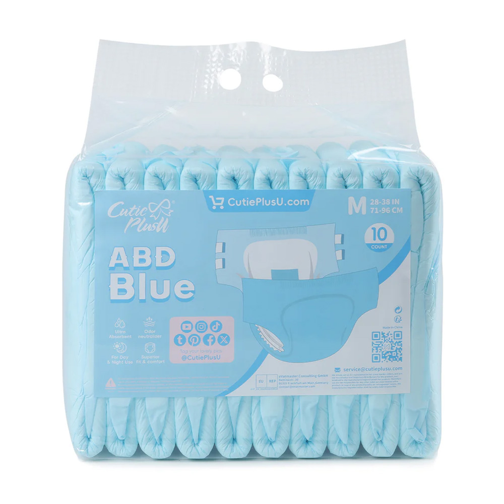 CutiePlusU ABD Blue - XL - Folienwindeln für Erwachsene