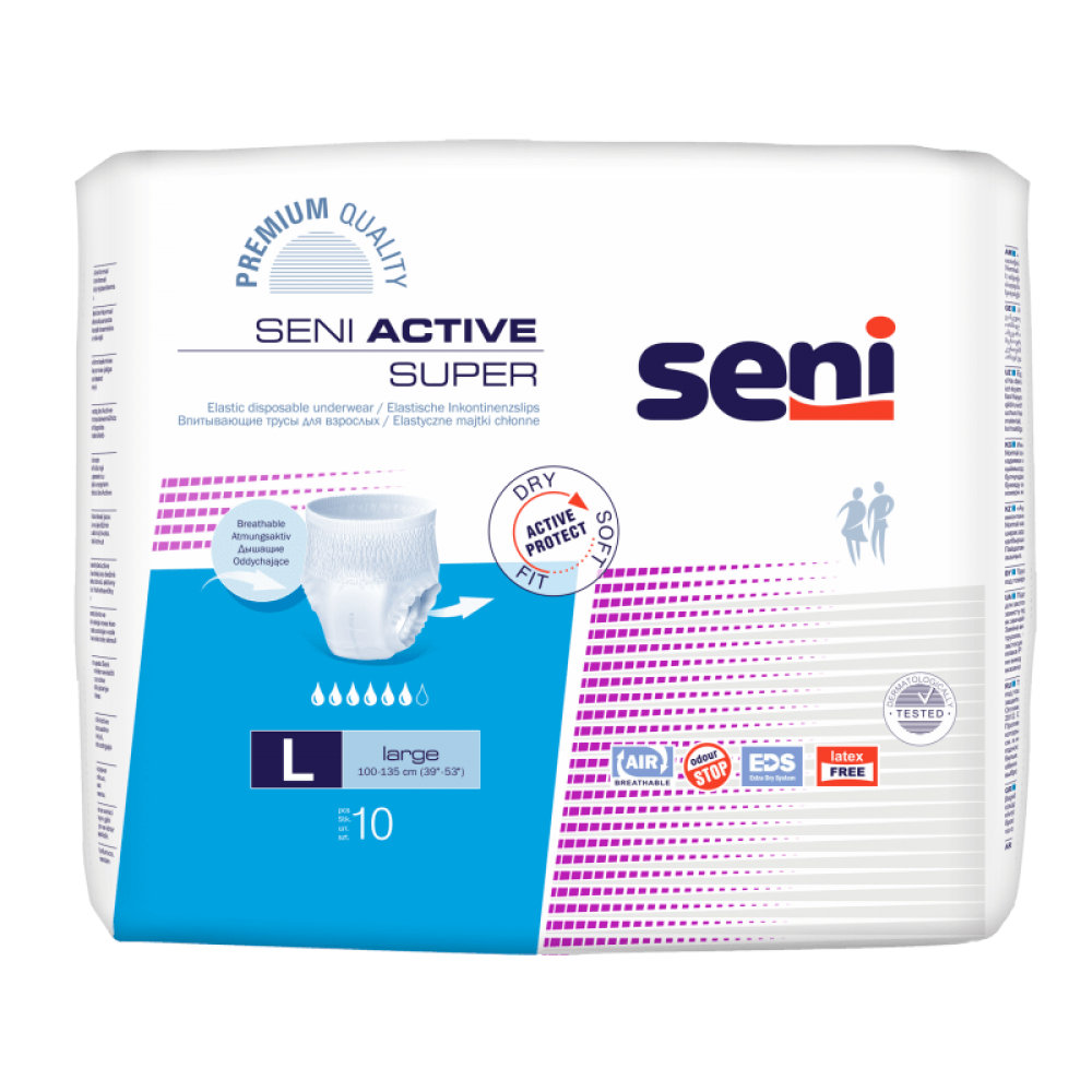 Seni Active Super - L (100 - 135 cm) - Windelpants